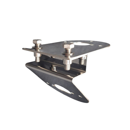 Stainless Steel 45 Degree and Downward Facing Frame Light Bracket With 2 Watermelon Light Holes And Rivet Nut Mounting