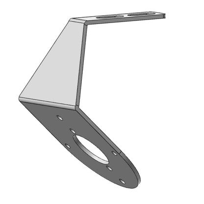 Heavy Duty Stainless Steel 45 Degree Mirror Bracket With 1 Watermelon Light Hole