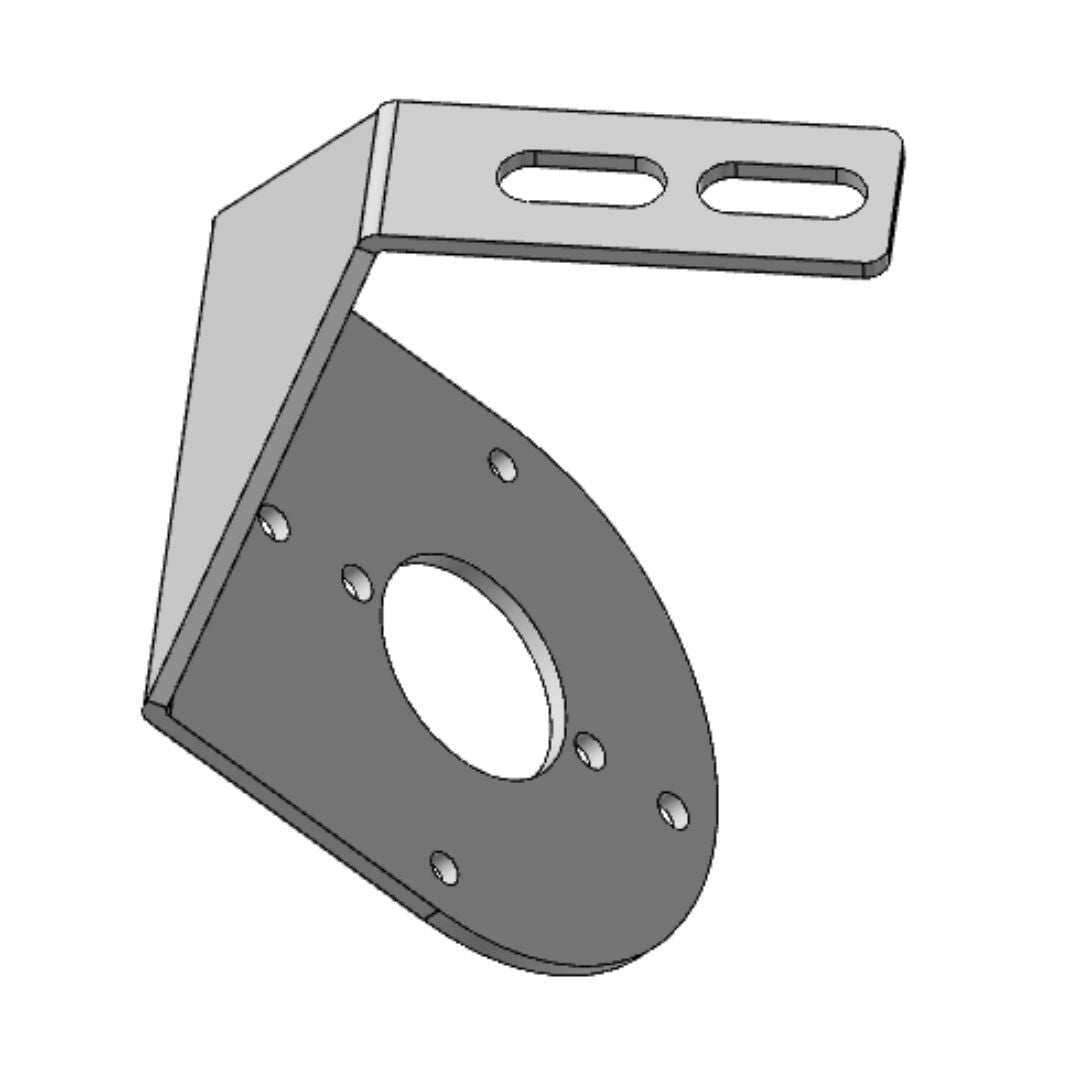 Heavy Duty Stainless Steel 45 Degree Mirror Bracket With 1 Watermelon Light Hole