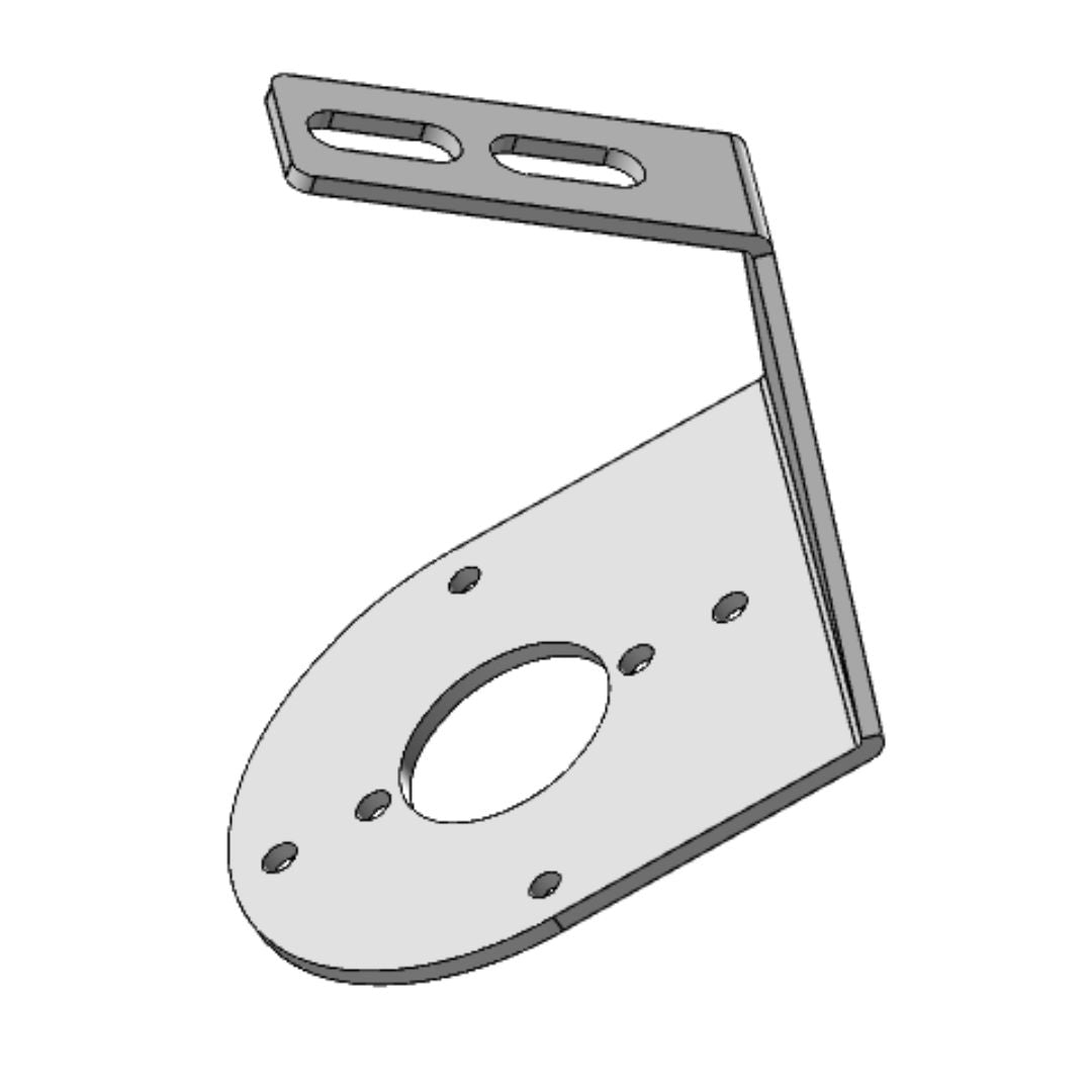 Heavy Duty Stainless Steel 45 Degree Mirror Bracket With 1 Watermelon Light Hole