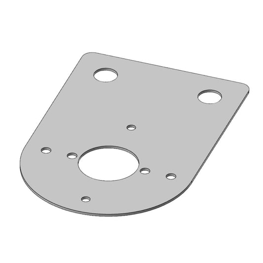 Stainless Steel Flat Light Bracket with 1 Watermelon Light Hole